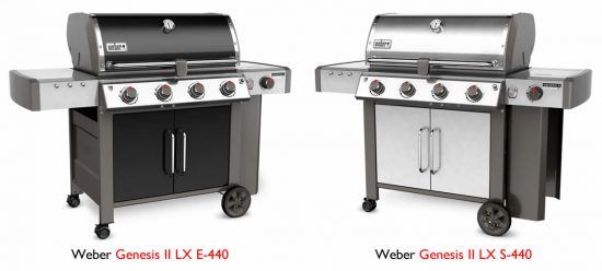 weber spirit vs. genesis II lx grill features