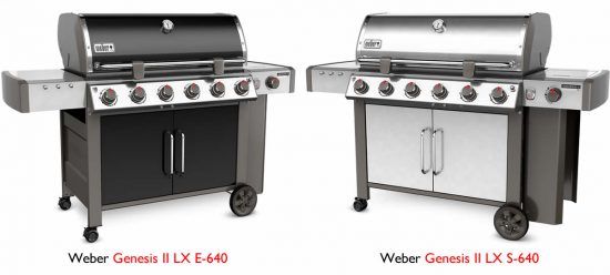 weber spirit vs. genesis II lx grill features